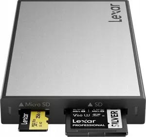 Card reader Lexar Professional Workflow LPWF710N-4ANGL — USB 3.2 Gen2, UHS-I/UHS-II SD & MicroSD support
