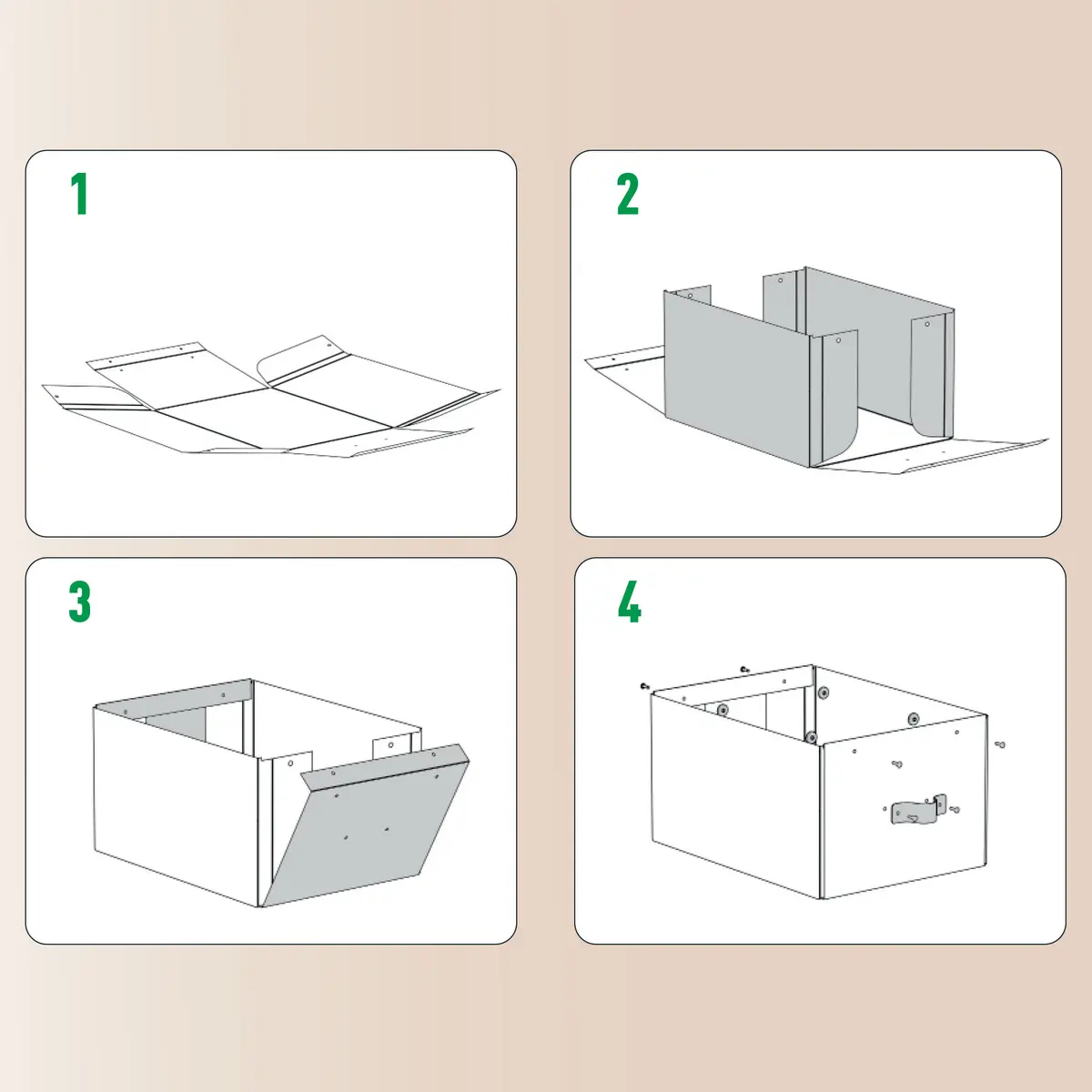 Leitz Puro Medium Storage Box 17L Green 2-Pack Photo 6