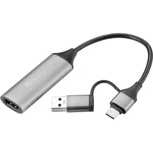 Sandberg HDMI Capture Link uz USB-C/A, HDMI Type A Female, USB Type-A + USB Type-C