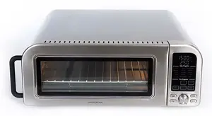 Gastronoma 18310019 Hot air fryer Stainless steel 18 L 2000 W Single Stand-alone LED display Buttons Rotary