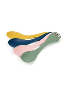 Light My Fire Spork original camping tableware set Plastic Blue Green Pink Yellow 4 persons