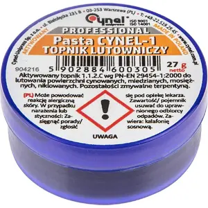 Soldering flux paste CYNEL TOP-44E816 27 g for electronics and PCB work