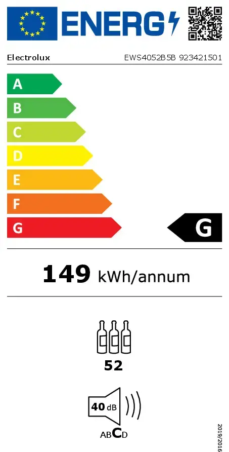Iebūvējamais ledusskapis Electrolux EWS4052B5B Photo 2