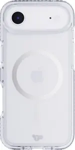 Protective clear MagSafe phone case Tech21 EvoClear for iPhone 17 — MagSafe compatible, transparent, model T21-11314