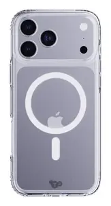 Mobilo tālruņu vāciņš Tech21 EvoClear Apple iPhone 17 Pro Max balts un caurspīdīgs plastmasa