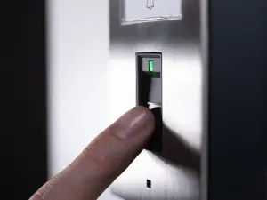 IP video durvju stacija door bird D1101FV ar pirkstu nospiedumu lasītāju, nerūsējošais tērauds