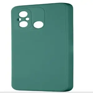 TPU-чехол iLike для Xiaomi Redmi 12C, матовый тёмно-зелёный, мягкая защитная накладка