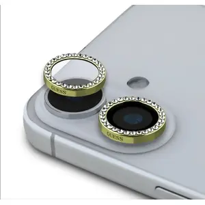 Screen protector GUESS for Apple iPhone 16 / 16 Plus — Fixed glitter gold finish