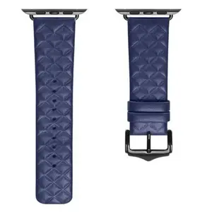 Leather Watch Band dux ducis Strap 7 for Apple Watch 41/40/38mm Genuine Leather Blue