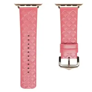 Aksesuāru siksniņa dux ducis Strap 7 īsta āda sarkana priekš Apple Watch 41/40/38 mm