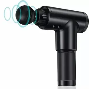 Percussion Fascia Muscle Massage Gun iLike FIPRO-GUNBK — 6 vibration levels, 3 interchangeable nozzles