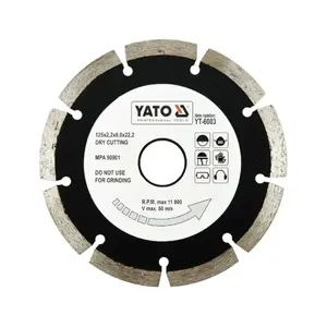 Алмазный диск сегментный Yato YT-6003 12.5 см для бетона гранита
