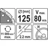 Алмазный диск сегментный Yato YT-6003 Photo 2