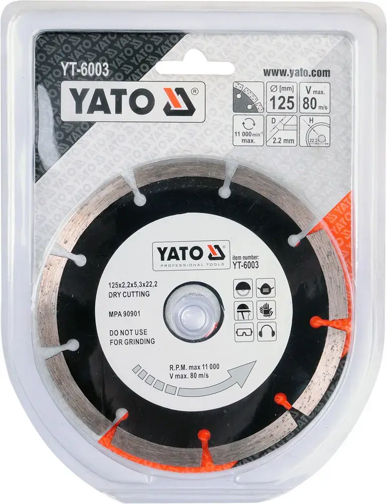 Алмазный диск сегментный Yato YT-6003 Photo 3