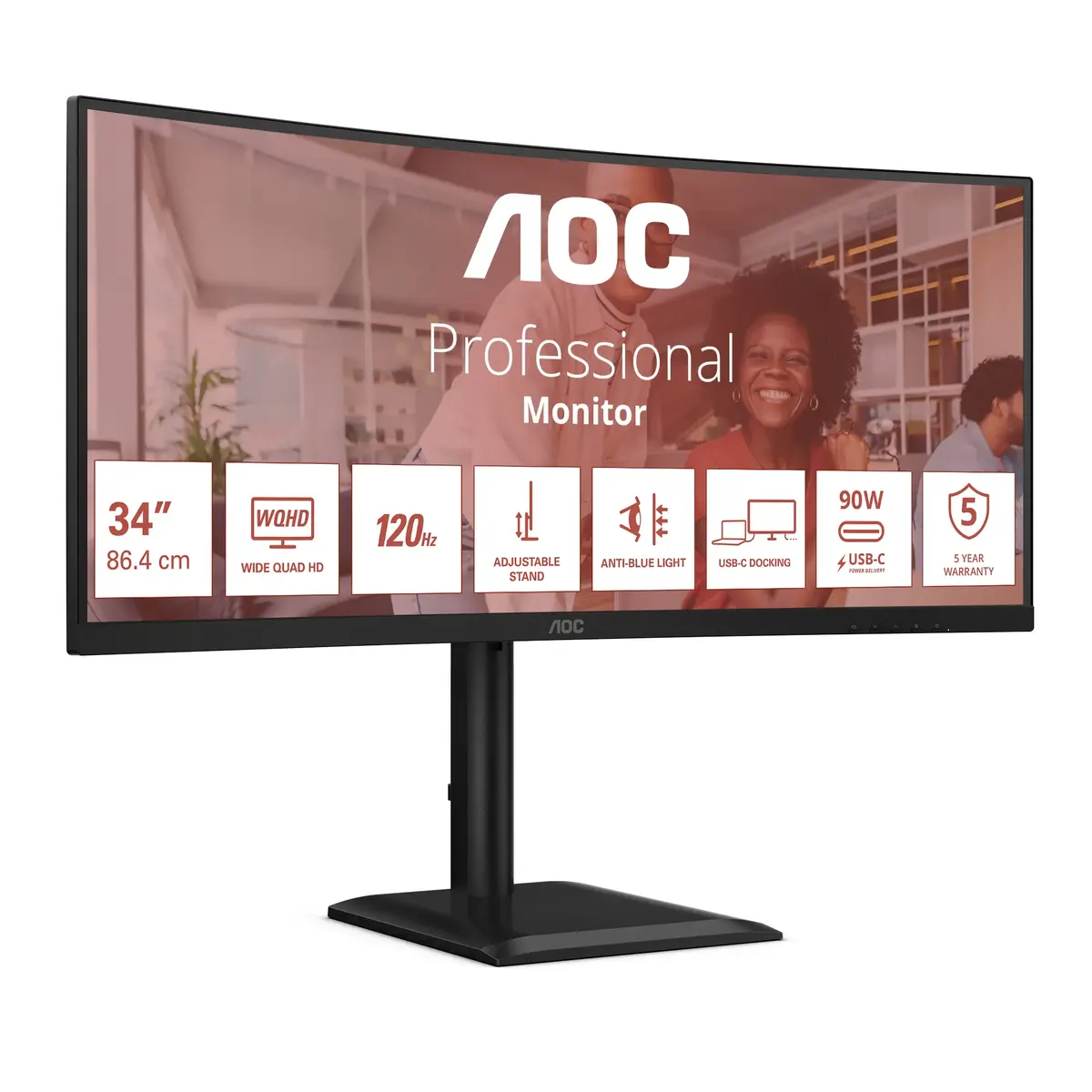 Monitors AOC E4 CU34E4CV Photo 3