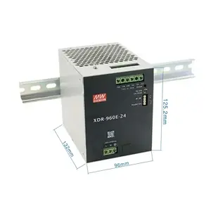 DIN-рейковый блок питания mean well XDR-960E-24 24В 40А одно выходной 960 Вт