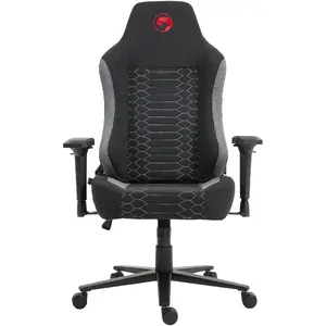 Ergonomic gaming chair Marvo CH-178 GY — black-gray, adjustable height and recline