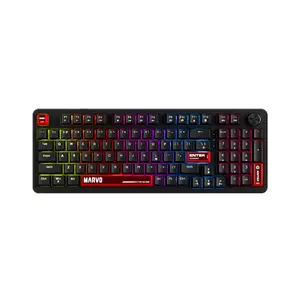 Marvo Scorpion KG937 Arma 98 Wired Mechanical Gaming Keyboard UK Layout RGB LED Backlit Black
