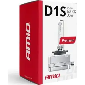 Xenon bulb Amio D1S 6000K — automotive HID replacement lamp, single bulb