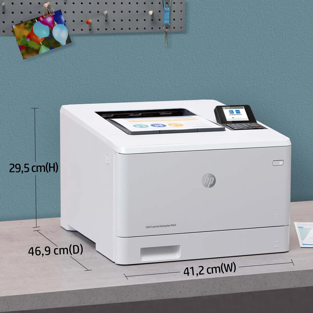Цветной принтер HP Color LaserJet Enterprise M455dn Photo 7