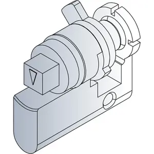 Cylinder Lock Key Adapter 8 mm Square Bit for SCHROFF 27230063