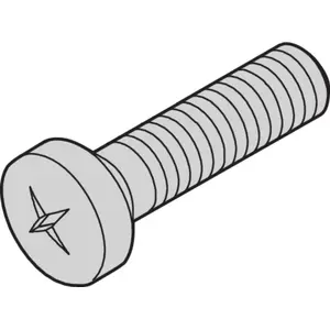 SCHROFF fastening screws M3 x 6 mm, stainless steel, pack of 100