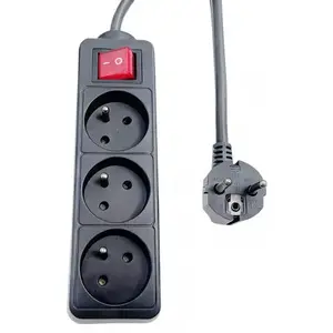 Удлинитель Microconnect MC-PSOO030150FRB 1.5м 3 розетки черный