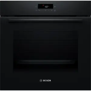Встраиваемая духовка Bosch Serie 2 HBA571BB4 71 л, 3600 Вт, пиролитическая очистка, сенсорное управление, черная с направляющей HEZ538000