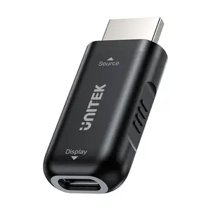 HDMI to USB-C adapter Unitek V1187BBK01 — 4K 60Hz HDR, 3840×2160, Black, PVC housing