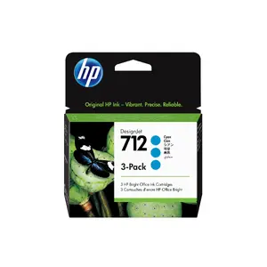 Картридж для чернил HP 712 3-pack 29-ml Cyan для DesignJet T210 T230 T250 T630 T650