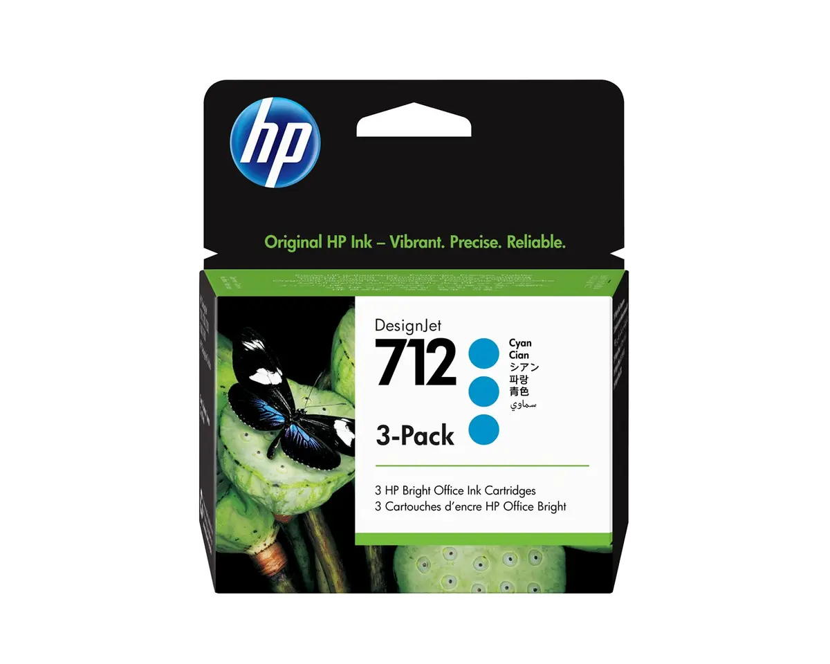 Tintes kasetne HP 712 3-pack 29-ml