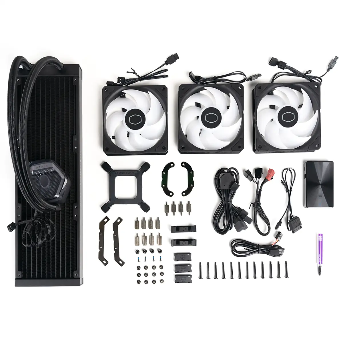 Система жидкостного охлаждения Cooler Master MasterLiquid 360 ATMOS Photo 7