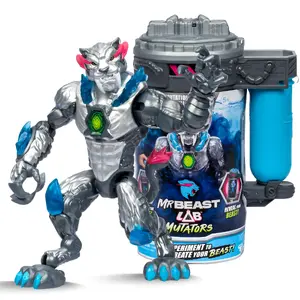 Action Figure Moose Toys Mr Beast Lab Mutators Metallic Panther Age 5+