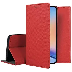 Phone case Smart for Samsung Galaxy A55 5G — Smart Magnet Case, red