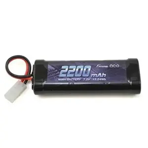 Battery Gens ace B-2200-7.2V-NIMH-TAMIYA Black