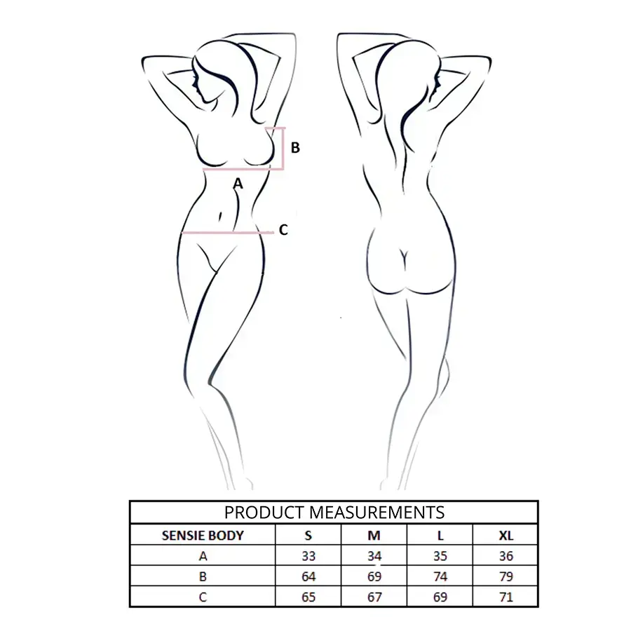 Боди Passion Sensie Body Black L/XL Photo 4