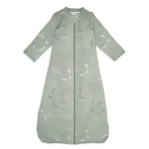 Baby sleeping bag LODGER Hopper Matcha Turtle with removable sleeves, silk, size 68/80 cm