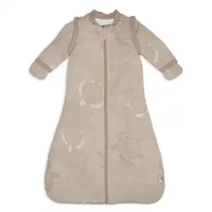 Детский спальный мешок LODGER Hopper Matcha Turtle Beige 50/62 с отстёгивающимися рукавами