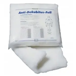 Pressure-relief mattress overlay SUNDO 90x140 cm — anti-decubitus pad, polyester, white