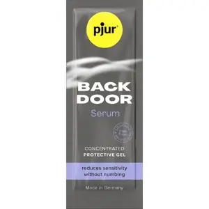 Anālai aizsardzībai paredzēts serums pjur BACK DOOR 1.5 ml – lubrikants/serums anālai lietošanai, ceļošanas izmērs