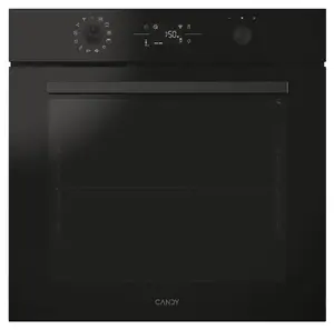 Candy Bake 800 CA6 NP5B3YTB Large Electric Oven with 78 L Capacity Wi-Fi Control Self-Cleaning Black