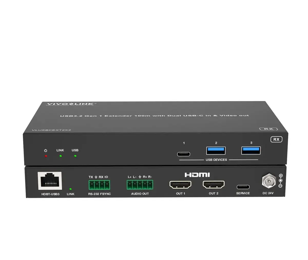 KVM удлинитель Vivolink VLUSBCEXT2X2 Photo 5