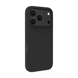 Silikona vāciņš Soft Touch Evelatus priekš Apple iPhone 17 Pro — melns, saderīgs ar MagSafe
