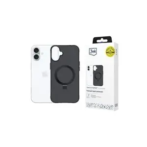 Protective case 3MK Smoke Case Mag&Stand pro for Apple iPhone 17 — MagSafe compatible, slim design, integrated stand