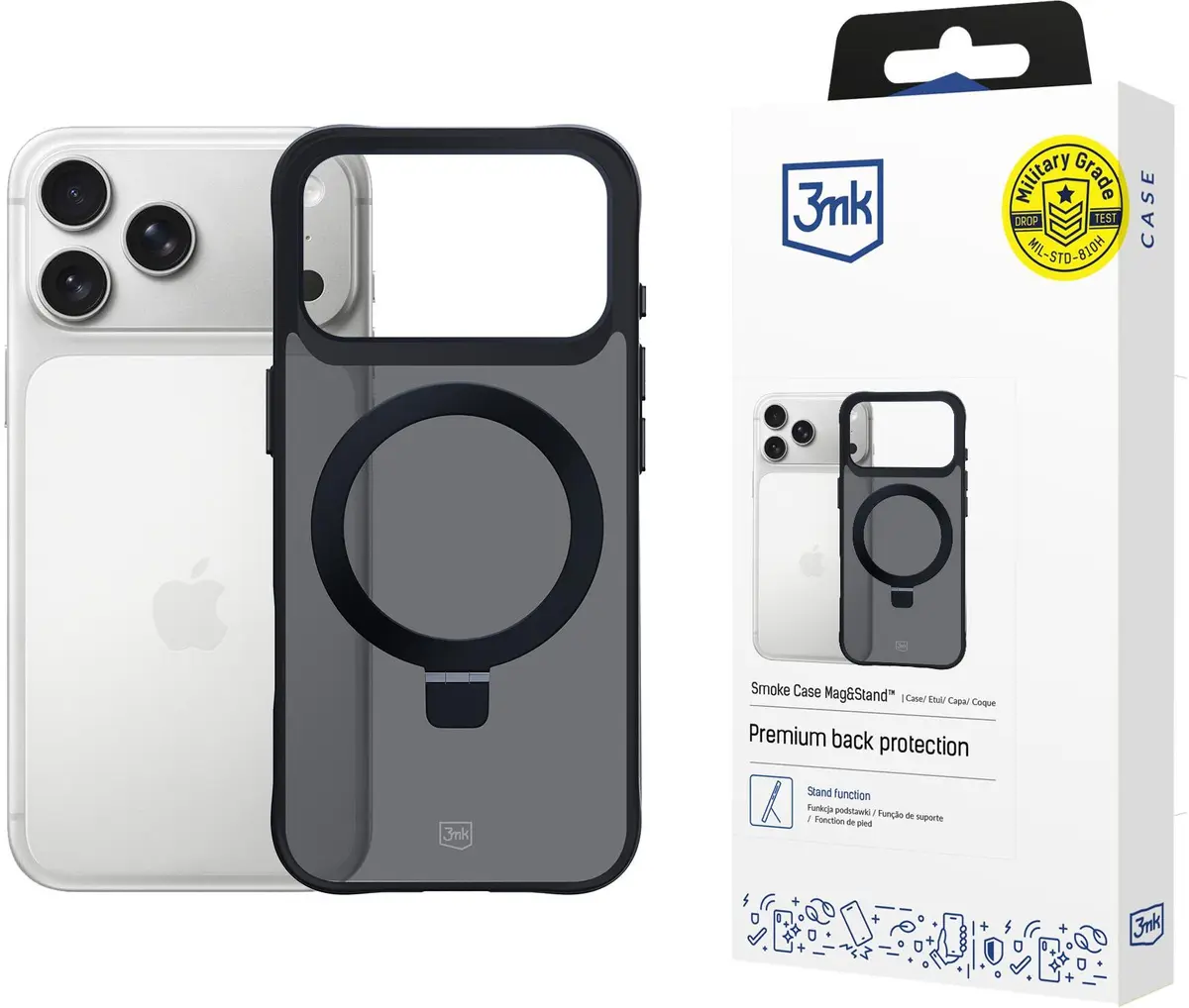 Aizsargmaciņš 3MK Smoke Case priekš Apple
