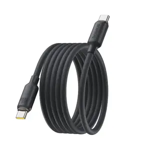 USB-C to USB-C cable Baseus E0426D00 — 1 m, 100W, magnetic, foam-silicone, black