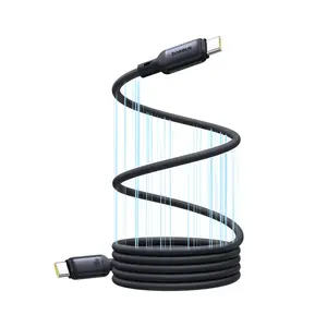 USB-C to USB-C cable Baseus E0426704, 2 m, 100W Power Delivery, magnetic connector, foamed silicone jacket