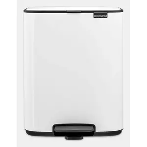 Brabantia Bo Pedal Bin 12 L Rectangular Steel White