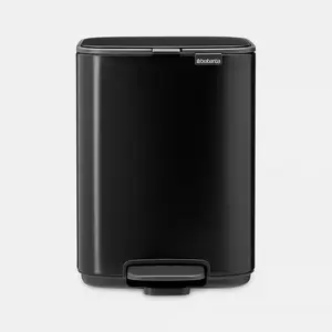 Pedal Bin BRABANTIA Bo 4L, matt black, 4 L capacity, pedal-operated