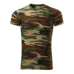 Футболка MALFINI Unisex Camouflage 144 — коричневый камуфляж, короткий рукав, круглый вырез